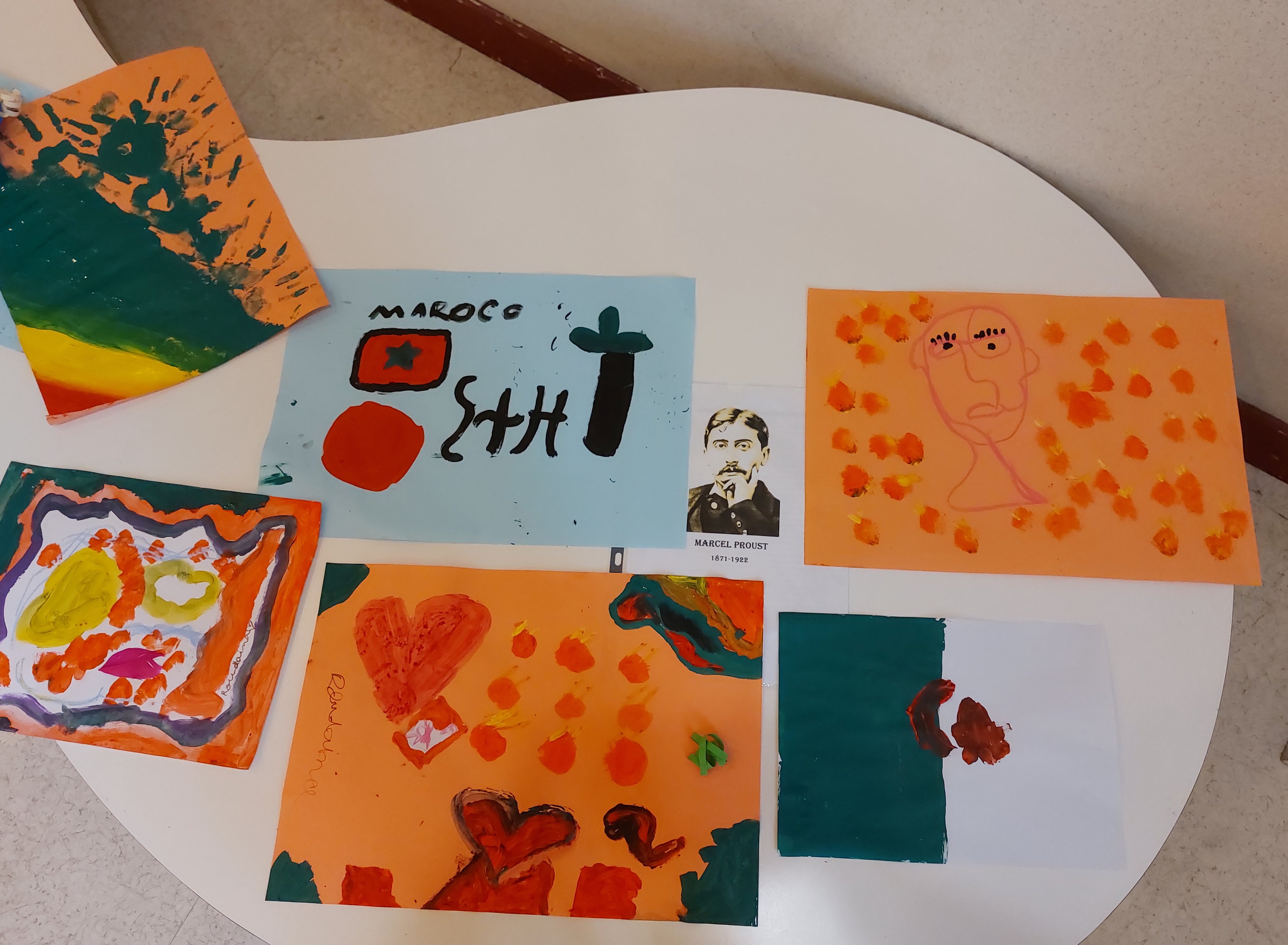 peintures des enfants