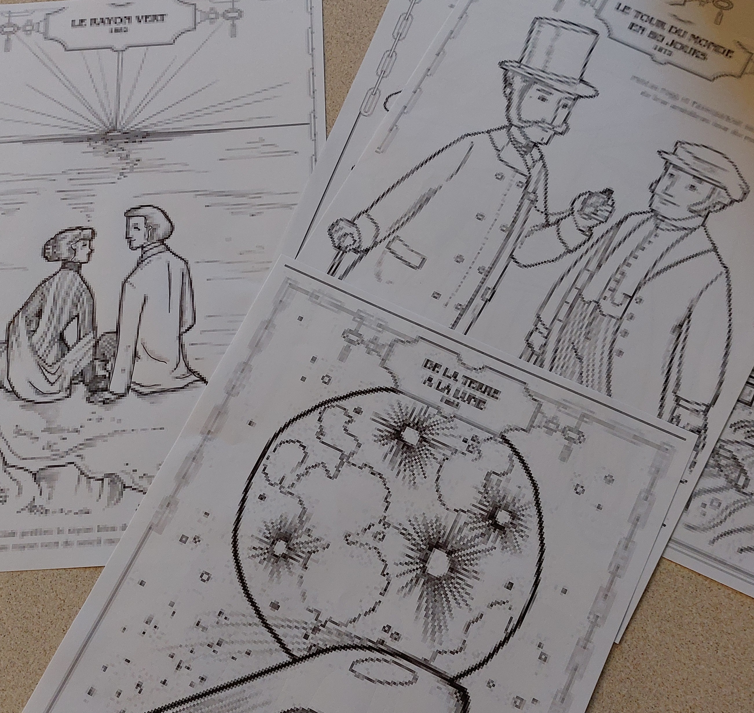 coloriage jules verne